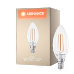 Ledvance Classic LED E14 Kerze Fadenlampe Klar 3.8W 806lm - 827 Extra Warmweiß | Ersatz Für 60W
