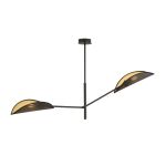 Emibig Deckenleuchte Vene Stahl Schwarz | Geeignet für 2x E14 - Max 10W